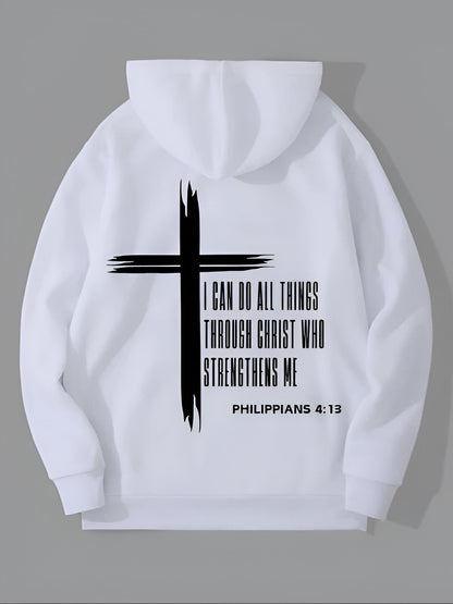 Philippians 4:13 Strength Hoodie