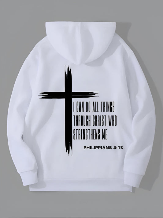 Philippians 4:13 Strength Hoodie